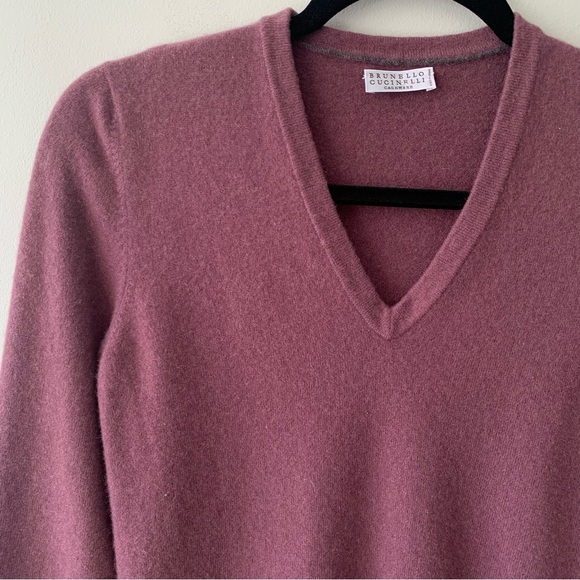 Brunello Cucinelli 100% Cashmere V-Neck - Picture 4 of 6